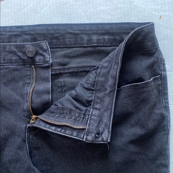 FADED GLORY black cotton, stretch, jeans size 22WP for shorter/petite women - Picture 10 of 16